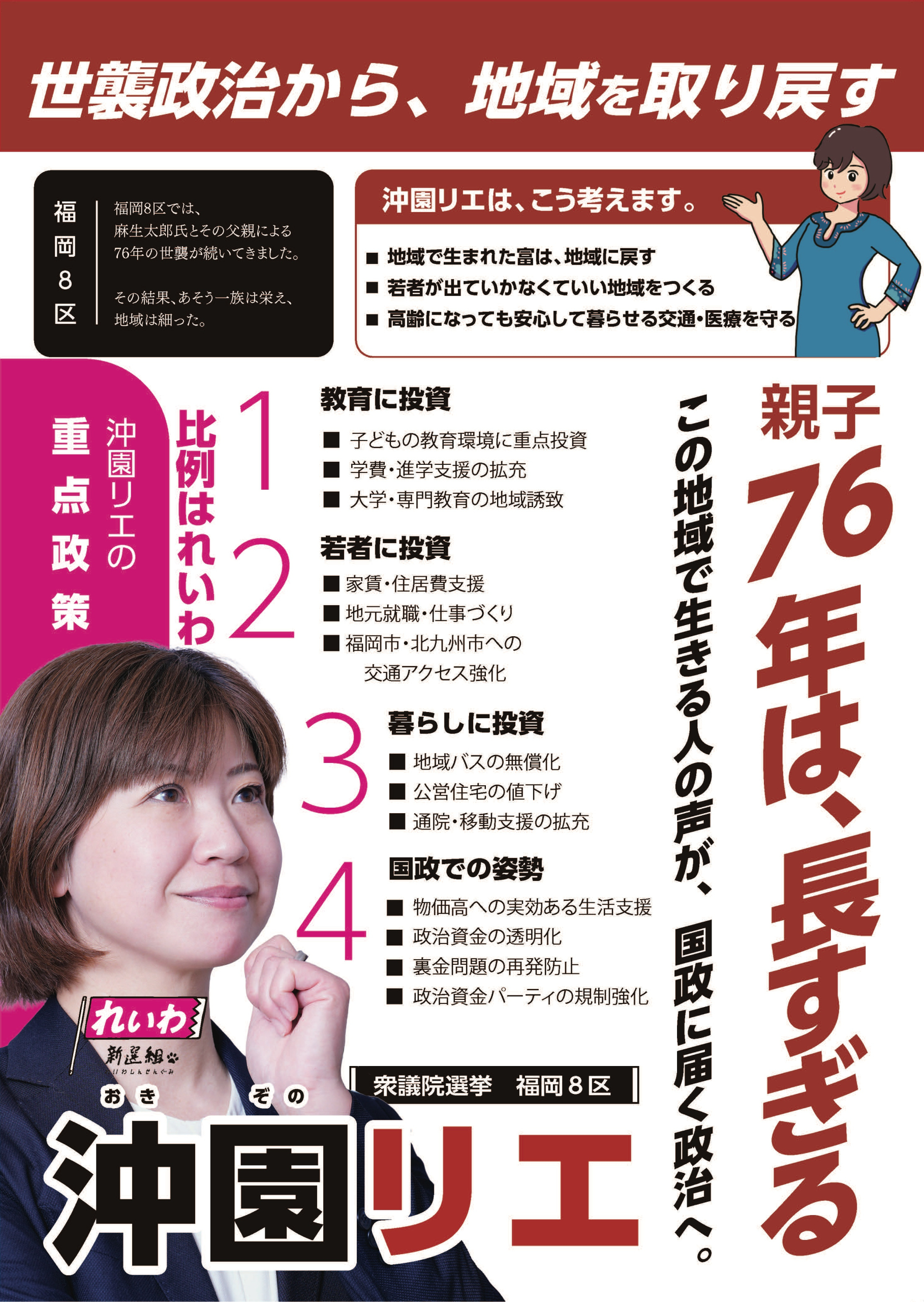 選挙チラシ・ウラ