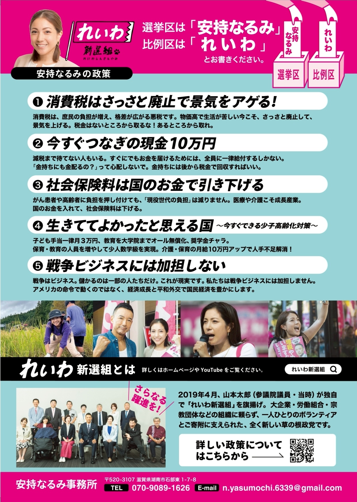 選挙チラシ・ウラ